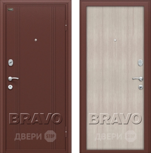Входная металлическая Дверь Bravo Оптим Door Out 201 Капучино