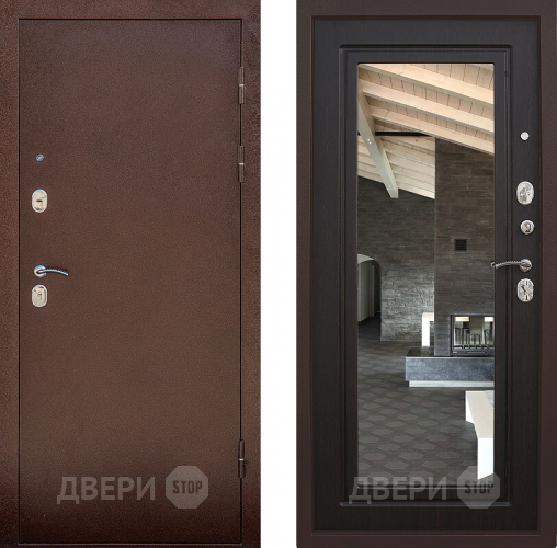 Входная металлическая Дверь Снедо Сити Венге с зеркалом