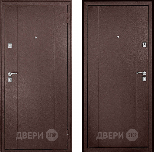 Входная металлическая Дверь Форпост Модель 72 Медный антик