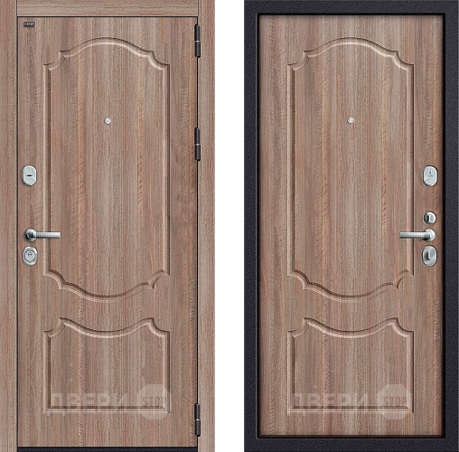 Входная металлическая Дверь Groff P3-310 Темный Орех