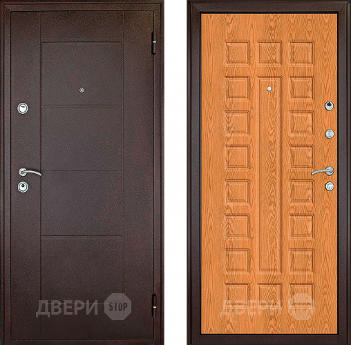 Входная металлическая Дверь Форпост Квадро Дуб золотой