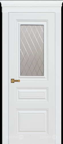 Межкомнатная дверь Троя ПО белая эмаль (мателюкс с фрезеровкой)