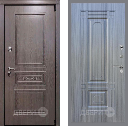 Входная металлическая Дверь Рекс (REX) Пренмиум-S FL-2 Сандал грей