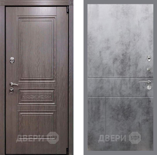 Входная металлическая Дверь Рекс (REX) Пренмиум-S FL-290 Бетон темный