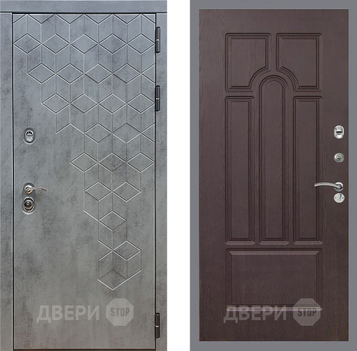 Дверь Стоп БЕТОН ФЛ-58 Венге