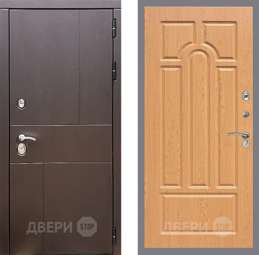 Входная металлическая Дверь Стоп УРБАН ФЛ-58 Дуб
