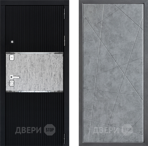 Входная металлическая Дверь Дверной континент ДК-13 ФЛ-655 Бетон серый
