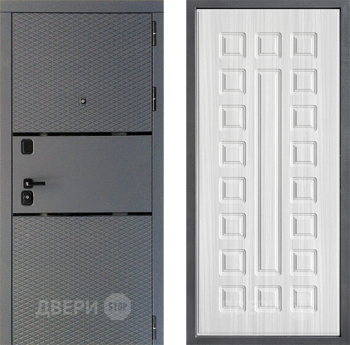 Входная металлическая Дверь Дверной континент Диамант Дизайн ФЛ-183 Сандал белый