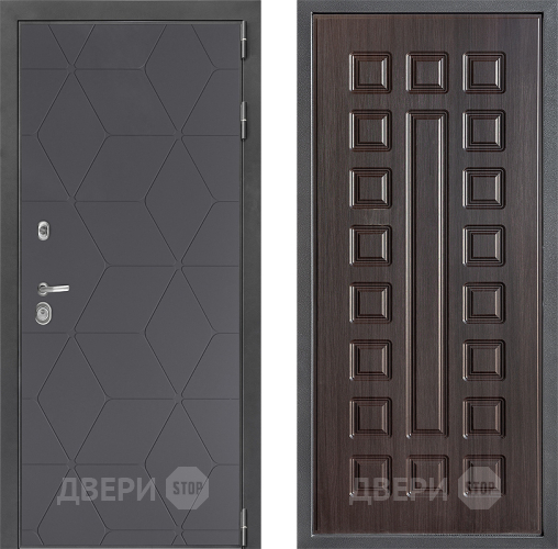 Входная металлическая Дверь Дверной континент ДК-3/744 ФЛ-183 Венге
