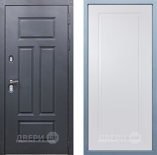 Входная металлическая Дверь Дива МХ-29 STR Н-10 Белый