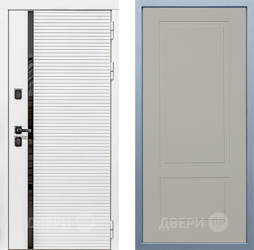 Входная металлическая Дверь Дива МХ-45 Белая STR Н-7 Шампань
