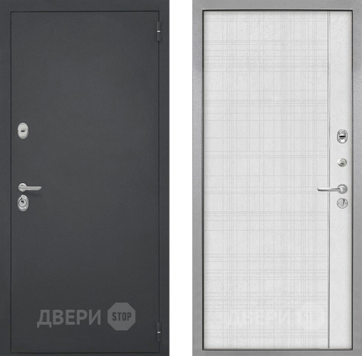 Входная металлическая Дверь Интекрон (INTECRON) Гектор В-07 с молдингом Лофт белый