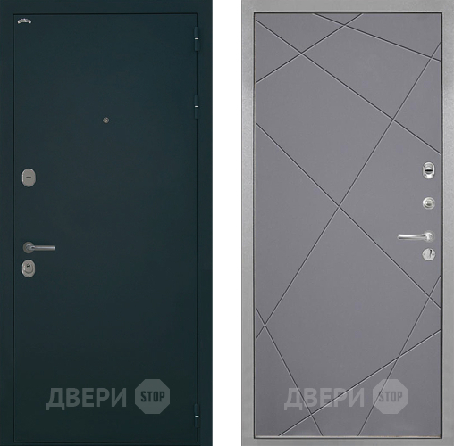 Входная металлическая Дверь Интекрон (INTECRON) Греция Лучи-М Графит софт