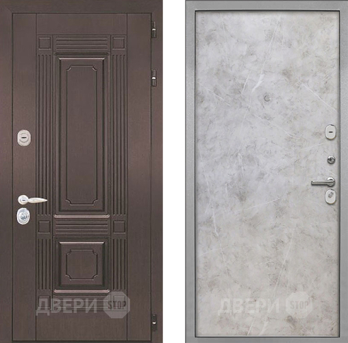 Входная металлическая Дверь Интекрон (INTECRON) Италия Гладкая Мрамор светлый