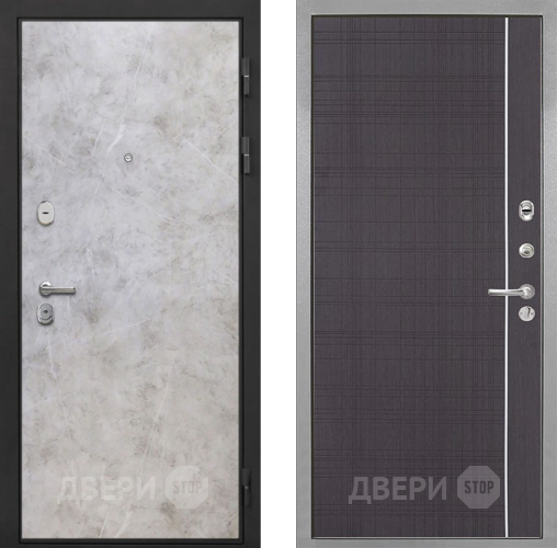 Входная металлическая Дверь Интекрон (INTECRON) Гектор Мрамор Светлый В-07 с молдингом Венге