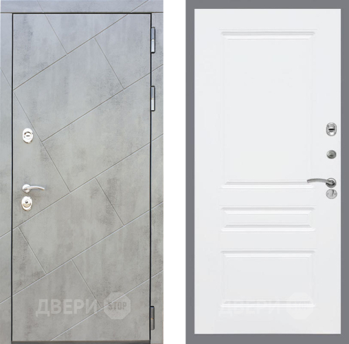 Входная металлическая Дверь Рекс (REX) 22 FL-243 Силк Сноу