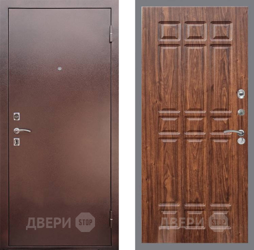 Входная металлическая Дверь Рекс (REX) 1 FL-33 орех тисненый