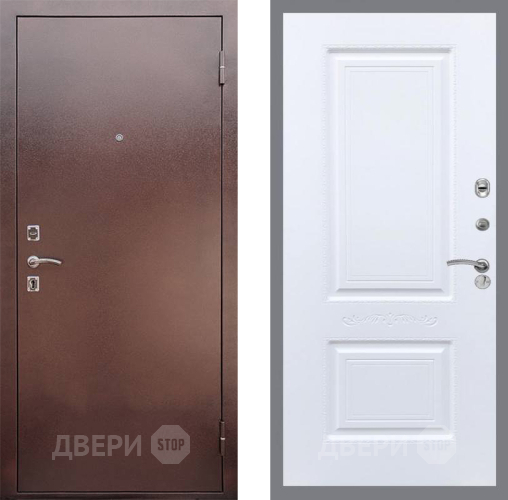 Входная металлическая Дверь Рекс (REX) 1 Смальта Силк Сноу