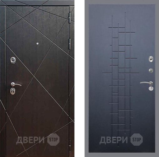 Входная металлическая Дверь Рекс (REX) 13 Венге FL-289 Ясень черный