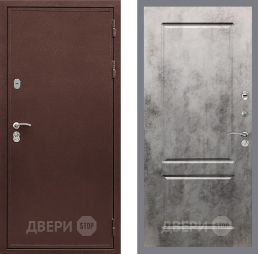 Входная металлическая Дверь Рекс (REX) 5А FL-117 Бетон темный