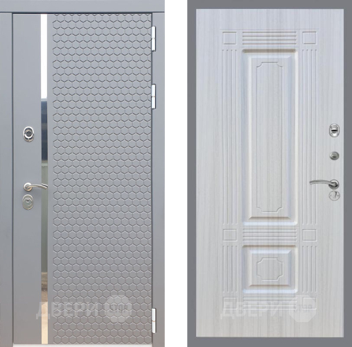 Входная металлическая Дверь Рекс (REX) 24 FL-2 Сандал белый