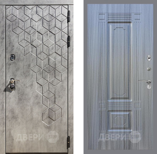 Входная металлическая Дверь Рекс (REX) 23 FL-2 Сандал грей
