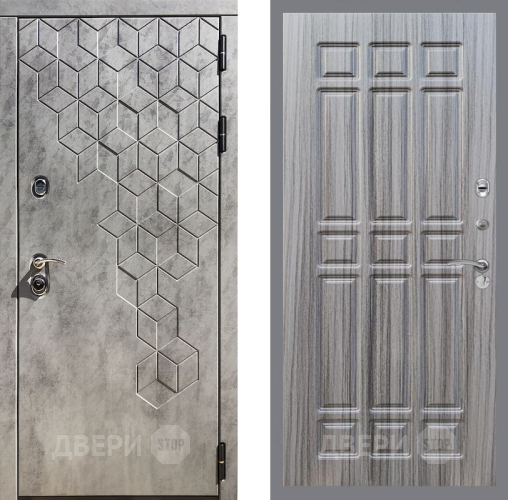Входная металлическая Дверь Рекс (REX) 23 FL-33 Сандал грей