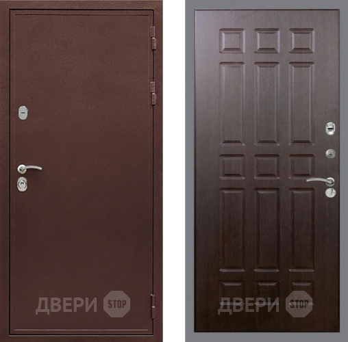 Входная металлическая Дверь Рекс (REX) 5 металл 3 мм FL-33 Венге
