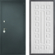 Входная металлическая Дверь Дверной континент Рубикон Серебро Дизайн ФЛ-183 Сандал белый