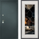 Входная металлическая Дверь Дверной континент Рубикон Серебро Дизайн ФЛ-Тиффани Зеркало Белое дерево
