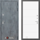 Входная металлическая Дверь Лабиринт (LABIRINT) Бетон 13 Белый софт