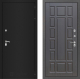 Входная металлическая Дверь Лабиринт (LABIRINT) Classic шагрень черная 12 Венге