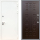 Входная металлическая Дверь Рекс (REX) 5 Белая Шагрень FL-183 Венге
