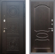 Входная металлическая Дверь Рекс (REX) 10 FL-128 Венге светлый
