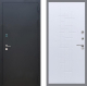 Входная металлическая Дверь Рекс (REX) 1A Черный Муар FL-289 Белый ясень