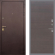 Входная металлическая Дверь Рекс (REX) Лайт 3К GL венге поперечный