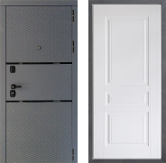 Дверь Дверной континент Диамант Дизайн ФЛ-243 Альберо Браш серебро 960х2050 мм