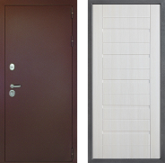 Дверь Дверной континент Рубикон Медь Дизайн ФЛ-70 Лиственница белая 960х2050 мм