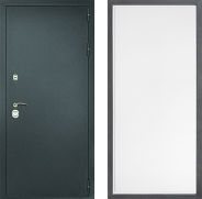 Дверь Дверной континент Рубикон Серебро Дизайн ФЛ-649 Белый софт 960х2050 мм