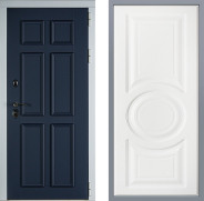 Дверь Заводские двери Стокгольм Неаполь Лофт белый 960х2050 мм