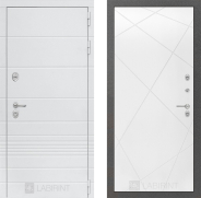 Дверь Лабиринт (LABIRINT) Трендо 24 Белый софт 860х2050 мм