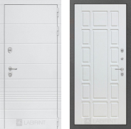 Дверь Лабиринт (LABIRINT) Трендо 12 Белое дерево 960х2050 мм