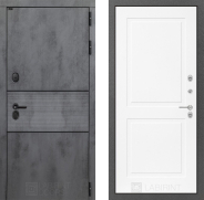 Дверь Лабиринт (LABIRINT) Инфинити 11 Белый софт 960х2050 мм