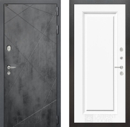 Дверь Лабиринт (LABIRINT) Лофт 27 Белый (RAL-9003) 860х2050 мм