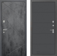 Дверь Лабиринт (LABIRINT) Лофт 13 Графит софт 960х2050 мм