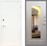 Дверь Рекс (REX) 1А Белая шагрень FLZ-120 Беленый дуб 860х2050 мм